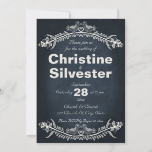 Invitation Vins Inséparables, mariage 5x7