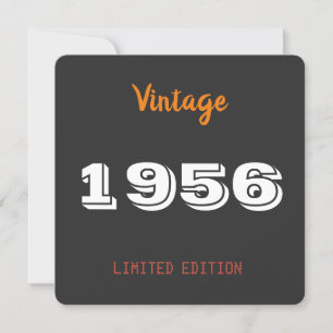 Invitation Vintage 1956 – Fête d'anniversaire personnalisée 7