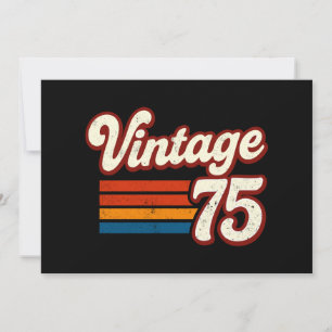 Invitation Vintage 1975 Fait en 1975 50e anniversaire 50 ans