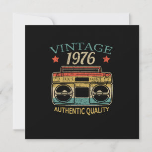 Invitation Vintage 1976 Radio Authentic Quality B-Day Cadeau