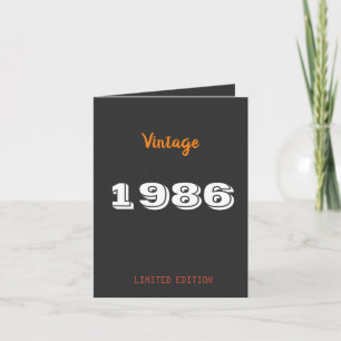 Invitation Vintage 1984 Limited Edition 40e anniversaire