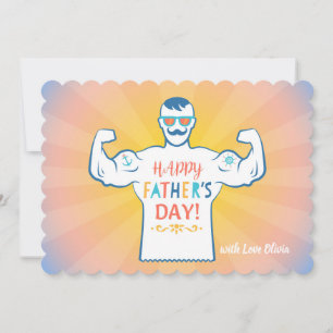 Invitation vintage à la Fête des pères.