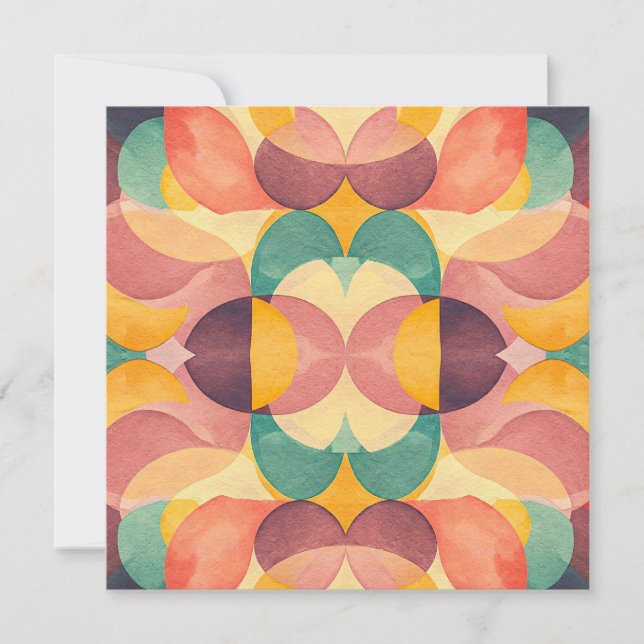 Invitation Vintage Abstract Pattern (Devant)