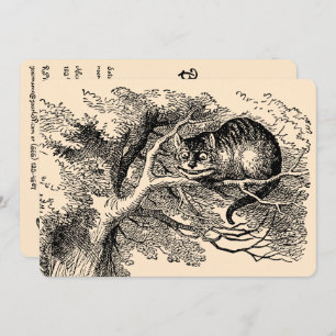 Invitation Vintage Alice au pays des merveilles, Anniversaire