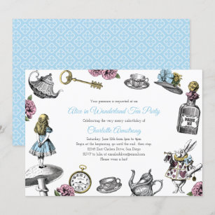 Invitations Faire Part Alice Au Pays Des Merveilles Zazzle Fr