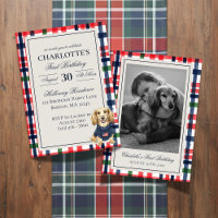 Vintage Americana Plaid Dachshund Premier annivers