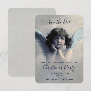 Invitation Vintage Angel Retro Noël