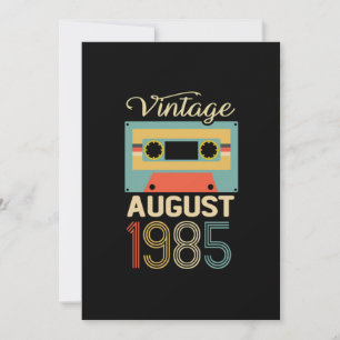 Invitation Vintage août 1985 35e anniversaire 35 ans cadeau