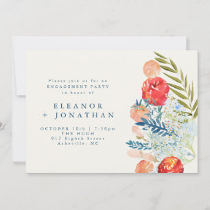 Invitation Vintage Aquarelle Florale Jardin