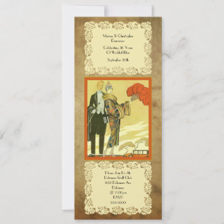 Invitation Vintage ~ Art Déco ~ Parti