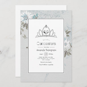 Invitation Vintage automne - automne blanc Quinceañera