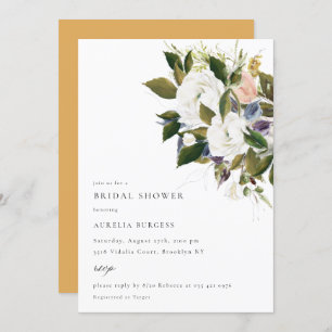 Invitation vintage Bouquet Floral Bridal