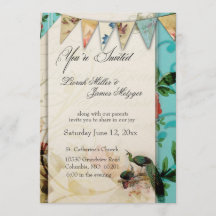 Invitation Vintage chic de French Shabby