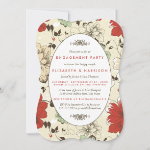 Invitation Vintage Chic Floral