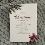 Invitation Vintage classique Soirée de Noël élégante<br><div class="desc">Classic Vintage Elegant Corporate Christmas Party Invitation Voir la collection correspondante dans notre Niche and Nest Store</div>