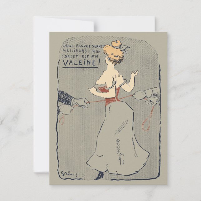 Invitation Vintage Corset Lacing (Devant)