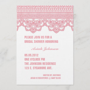 Invitation VINTAGE de DENTELLE