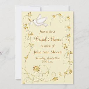 Invitation vintage de douche nuptiale