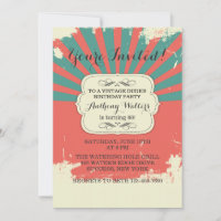Invitation Vintage de Grunge