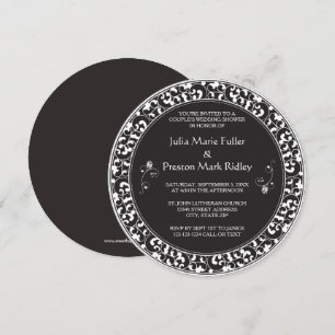 Invitation vintage de la douche des