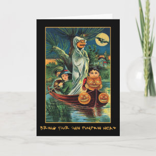 Invitation vintage De La Fête D'Halloween Avec Un