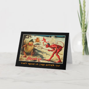 Invitation vintage De La Fête D'Halloween Avec Un