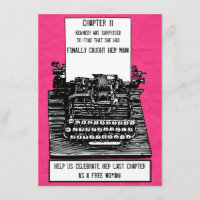 Invitation Vintage de machine à écrire