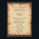 Invitation vintage de parchemin<br><div class="desc">épouser/invitation de partie</div>