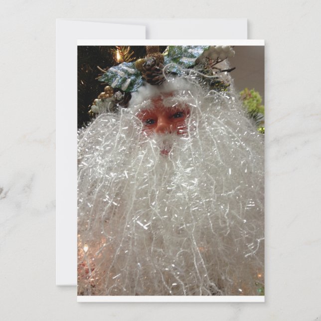 INVITATION VINTAGE DE SANTA CLAUS (Devant)