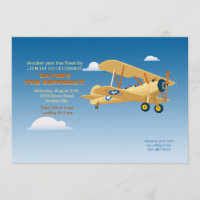 Invitation vintage de vol