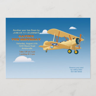 Invitation vintage de vol