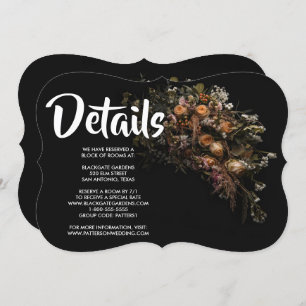 Invitation vintage foncée