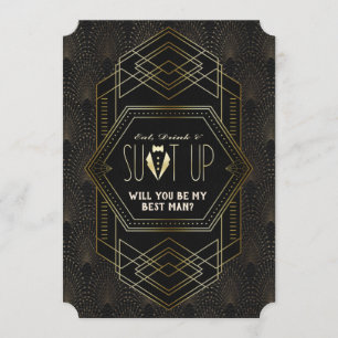 Invitation Vintage Gold Great Gatsby Mariage Soyez Mon Meille