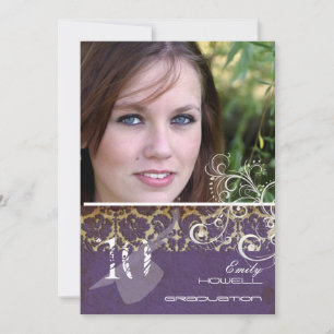 Invitation Vintage/Grunge/Swirls/Damask/Graduations