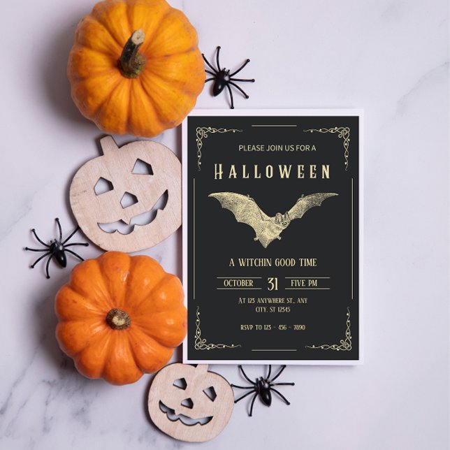 Invitation Vintage Halloween Party Flyer Template (Créateur téléchargé)
