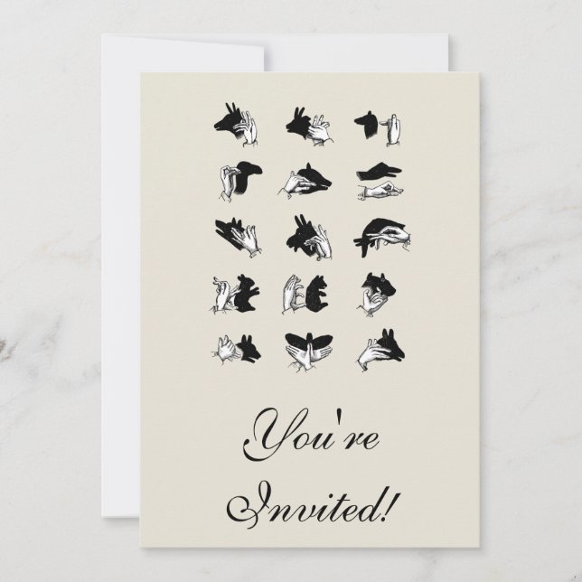 Invitation Vintage Hand (Devant)