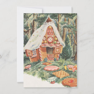 Invitation Vintage Hansel et Gretel Funny Houclier Party