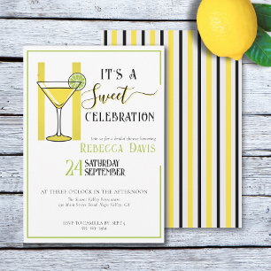 Invitation Vintage limoncello Doux célébration nuptiale douch