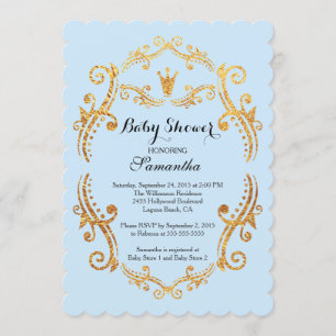 Invitation vintage Little Prince Baby shower