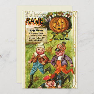 Invitation Vintage Mare Halloween Rave Party