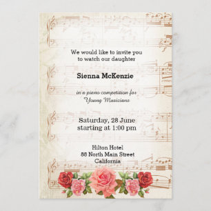 Invitation Vintage music