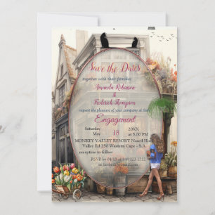 Invitation Vintage Old Amsterdam Art