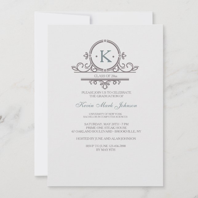 Invitation vintage Ornamental 3 (Devant)