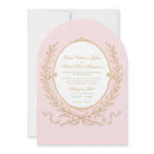 Invitation vintage Pink Paris Glam