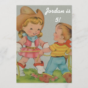 Invitation Vintage pour enfants