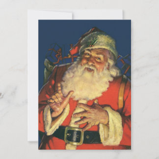 Invitation vintage pour la veille de Noël avec le 