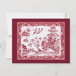 Invitation vintage Red Willow