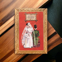 Vintage Retro les années 50 Vieux Mariage Couple E