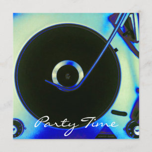 Invitation vintage Retro Vinyl Record Player