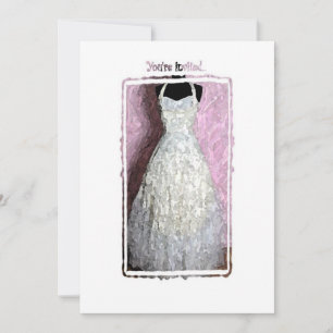 Invitation vintage Robe Douche